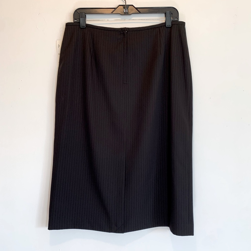 Sag Harbor Black Skirt Jacket Suit Camellia Button & Ribbon Detail 14 - Picture 9 of 15